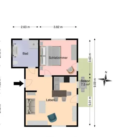 Appartement Ferienwohnung 2 Im Landhaus Edelmann #118472 Mullheim (Baden-Wurttemberg)